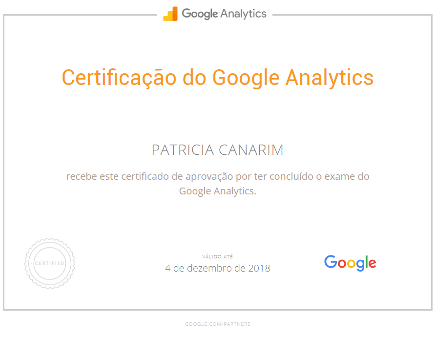 certificacao analitics